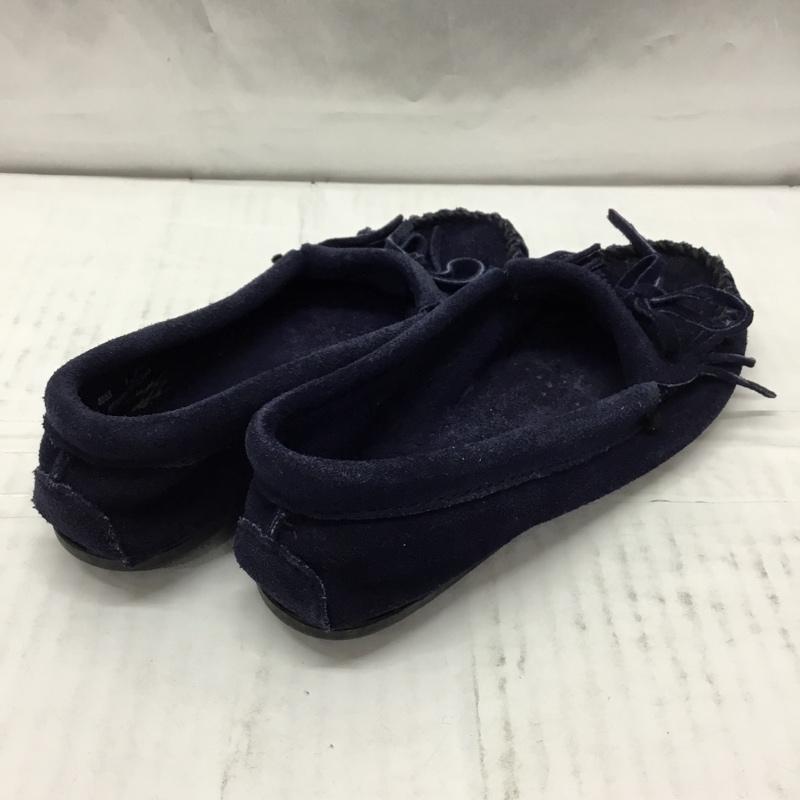 ミネトンカ Minnetonka カジュアルシューズ カジュアルシューズ 405S モカシン 無地 紺 / ネイビー / navy レディース USED 古着 中古 10106533