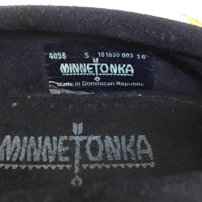 ミネトンカ Minnetonka カジュアルシューズ カジュアルシューズ 405S モカシン 無地 紺 / ネイビー / navy レディース USED 古着 中古 10106533