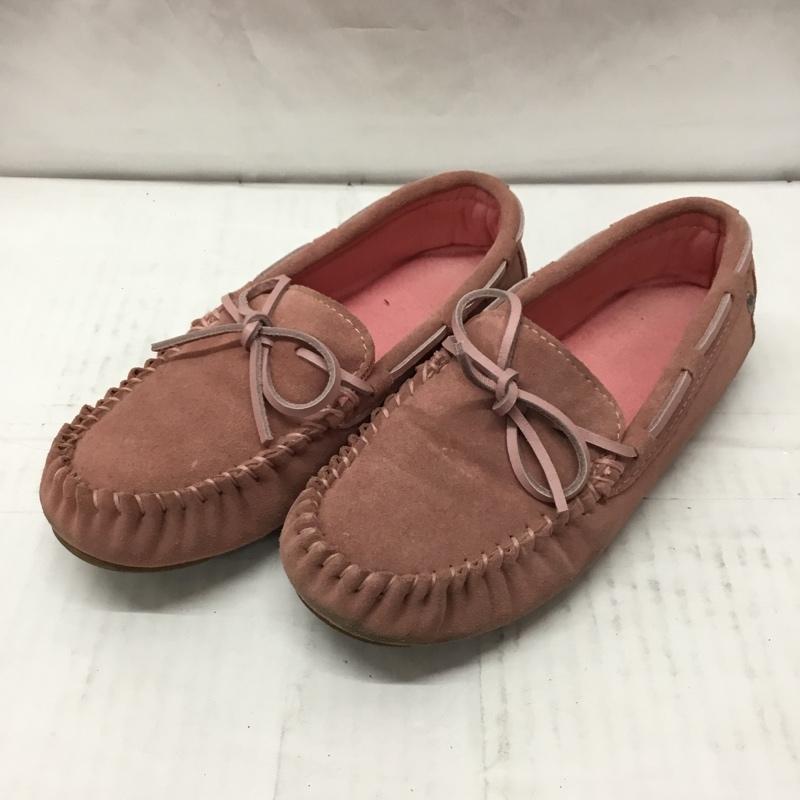 エミュー emu カジュアルシューズ カジュアルシューズ モカシン Ｗ7 無地 桃 / ピンク / pink レディース USED 古着 中古 10106626