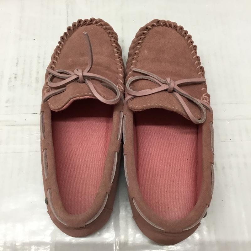エミュー emu カジュアルシューズ カジュアルシューズ モカシン Ｗ7 無地 桃 / ピンク / pink レディース USED 古着 中古 10106626