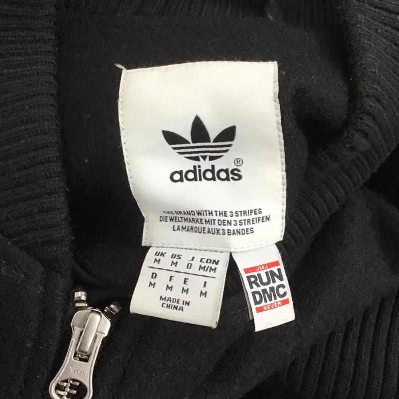 アディダスオリジナルス adidas originals ジャケット、上着 ジャンパー、ブルゾン m64169 RUNBOMBERJKT ボンバージャケット ジップアップジャケット アウター ロゴ、文字 黒 / ブラック / black メンズ USED 古着 中古 10106720