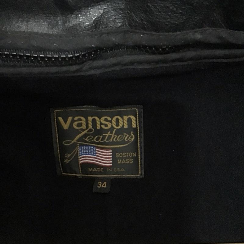ヴァンソン VANSON ジャケット、上着 ジャンパー、ブルゾン 34 無地 黒 / ブラック / black メンズ USED 古着 中古 10106779