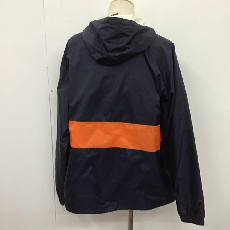 アップルバム APPLEBUM ジャケット、上着 ジャンパー、ブルゾン Logo Anorak Parka ハーフジップ プルオーバー L ロゴ、文字 紺 / ネイビー / navy X 橙 / オレンジ / orange メンズ USED 古着 中古 10106780