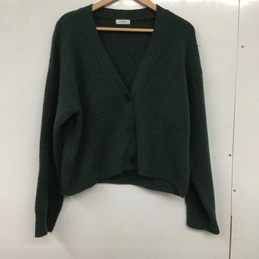 ローリーズファーム LOWRYS FARM カーディガン 長袖 FREE 無地 緑 / グリーン /  レディース USED 古着 中古 10139729