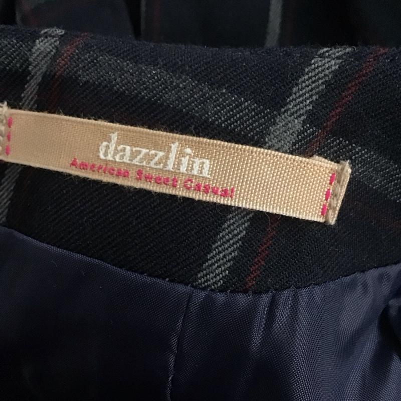 ダズリン dazzlin ワンピース ミニスカート 021440303701 七分袖 S チェック 紺 / ネイビー / navy X 灰 / グレー / gray X 赤 / レッド / red レディース USED 古着 中古 10106956