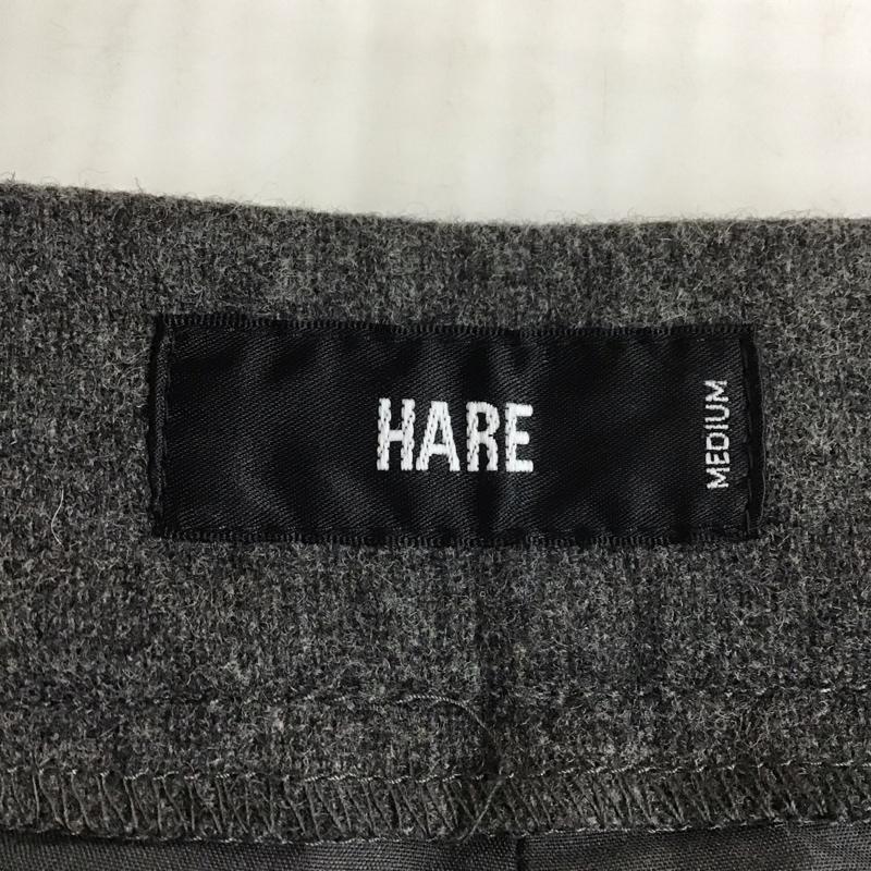 ハレ HARE パンツ スラックス スラックス スリムパンツ センタータックパンツ カジュアルパンツ M 無地 灰 / グレー / gray メンズ USED 古着 中古 10107203