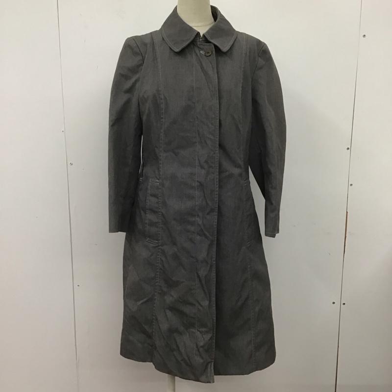 バーバリーズ BURBERRYS コート コート一般 ステンカラーコート 無地 灰 / グレー / gray レディース USED 古着 中古 10107396
