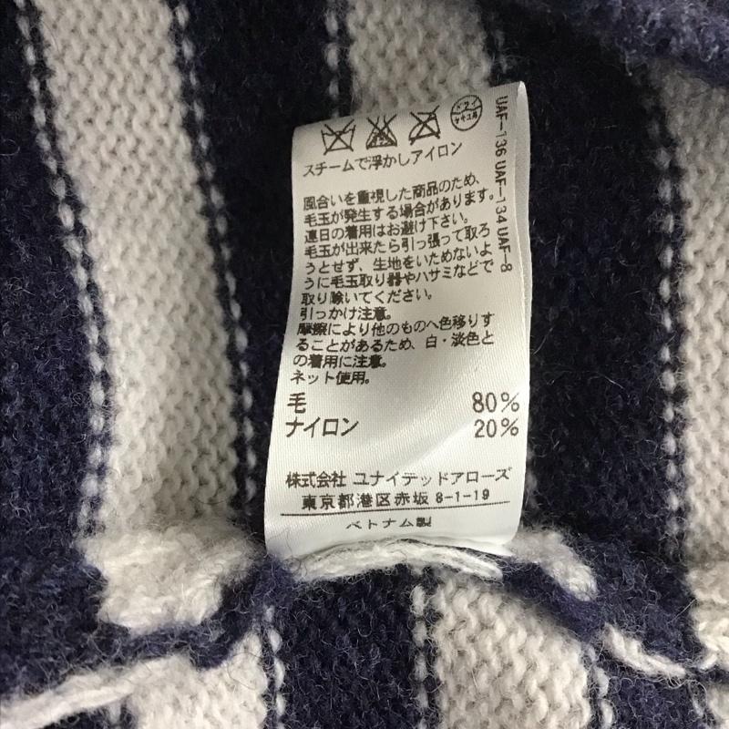 アデイインザライフ A Day in the Life ニット、セーター 長袖 長袖ニットカットソー クルーネックカットソー セーター ボーダーニットカットソー L ボーダー柄 マルチカラー / マルチカラー / multicolor メンズ USED 古着 中古 10107795