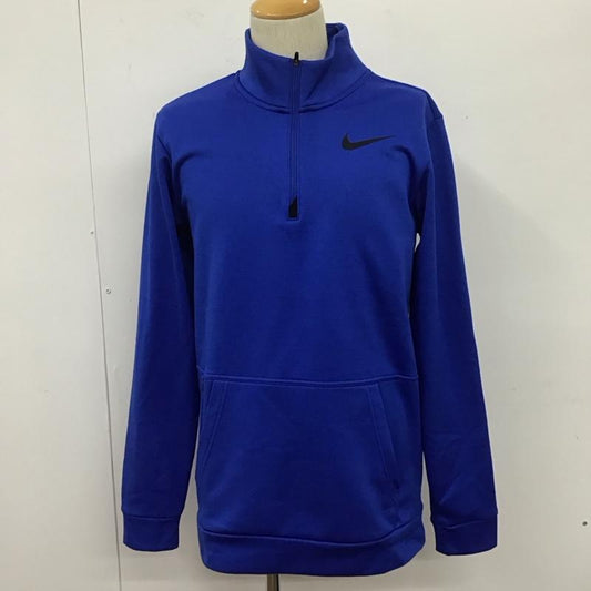 ナイキ NIKE カットソー 長袖 cu6217-480 ThermaDri-Fitプルオーバー スポーツウェア 長袖カットソー S ロゴ、文字 青 / ブルー / blue メンズ USED 古着 中古 10107992