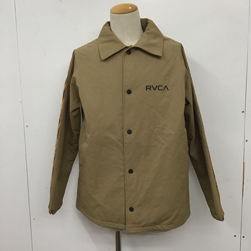 ルーカ RVCA ジャケット、上着 ジャケット、ブレザー aj042-796 ナイロンジャケット アウター カジュアルジャケット S ロゴ、文字 ベージュ / ベージュ / beige メンズ USED 古着 中古 10107995