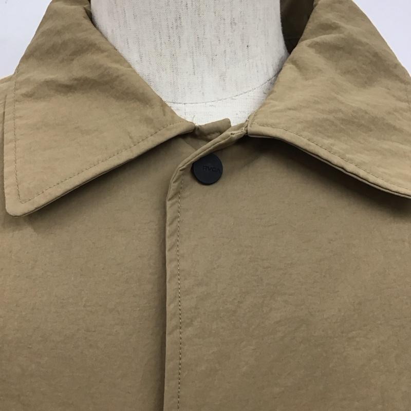 ルーカ RVCA ジャケット、上着 ジャケット、ブレザー aj042-796 ナイロンジャケット アウター カジュアルジャケット S ロゴ、文字 ベージュ / ベージュ / beige メンズ USED 古着 中古 10107995