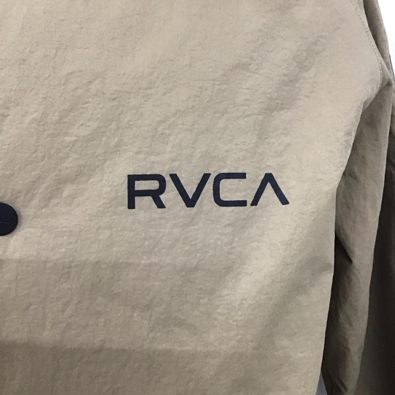 ルーカ RVCA ジャケット、上着 ジャケット、ブレザー aj042-796 ナイロンジャケット アウター カジュアルジャケット S ロゴ、文字 ベージュ / ベージュ / beige メンズ USED 古着 中古 10107995
