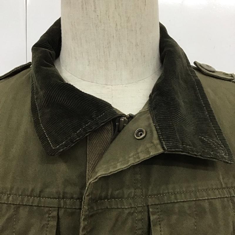 グリーンレーベルリラクシング green label relaxing ジャケット、上着 ジャケット、ブレザー ジップアップジャケット ジャンパー ジャケット カジュアルジャケット アウター S 無地 カーキ / カーキ / khaki メンズ USED 古着 中古 10108038