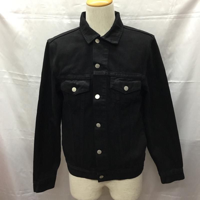 ユニフ UNIF ジャケット、上着 ジャケット、ブレザー デニムジャケット カラージャケット 長袖ジャケット ブルゾン Gジャン M 無地 黒 / ブラック / black メンズ USED 古着 中古 10108252