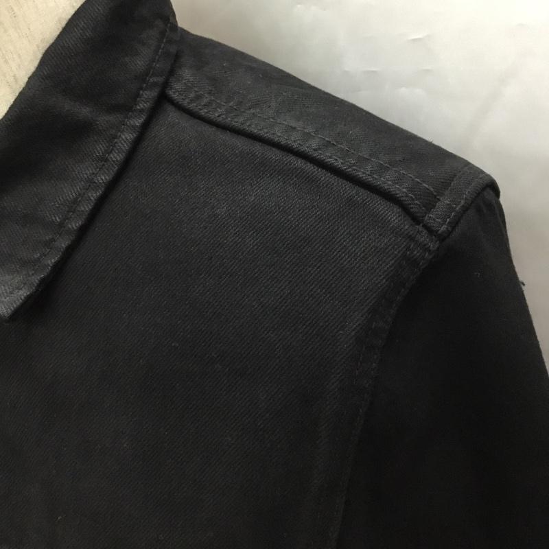 ユニフ UNIF ジャケット、上着 ジャケット、ブレザー デニムジャケット カラージャケット 長袖ジャケット ブルゾン Gジャン M 無地 黒 / ブラック / black メンズ USED 古着 中古 10108252