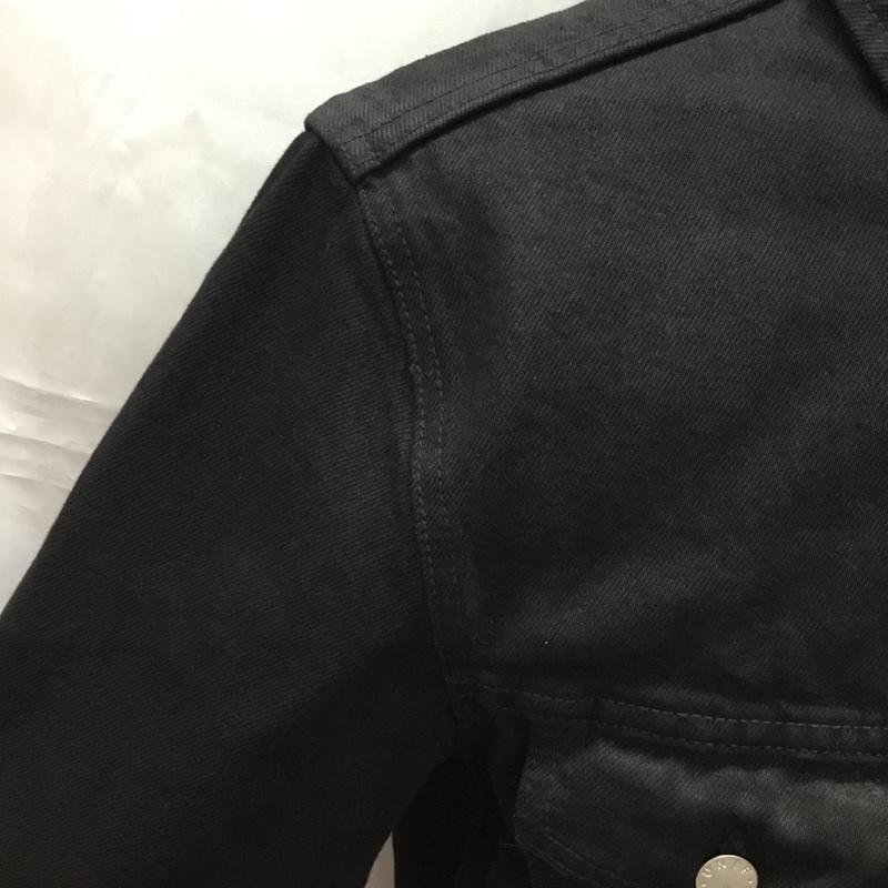 ユニフ UNIF ジャケット、上着 ジャケット、ブレザー デニムジャケット カラージャケット 長袖ジャケット ブルゾン Gジャン M 無地 黒 / ブラック / black メンズ USED 古着 中古 10108252