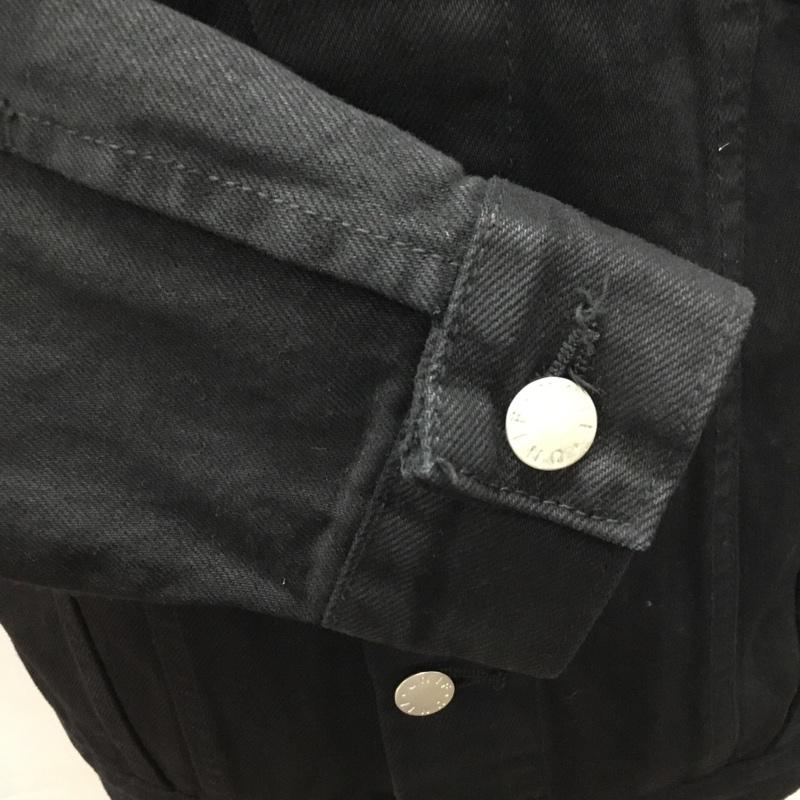ユニフ UNIF ジャケット、上着 ジャケット、ブレザー デニムジャケット カラージャケット 長袖ジャケット ブルゾン Gジャン M 無地 黒 / ブラック / black メンズ USED 古着 中古 10108252