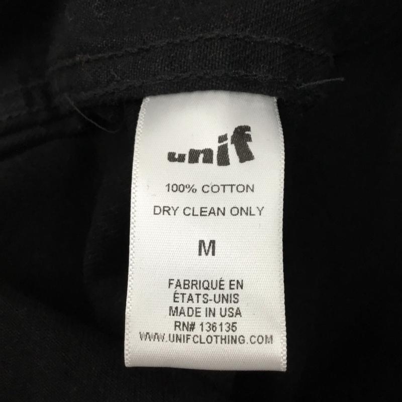 ユニフ UNIF ジャケット、上着 ジャケット、ブレザー デニムジャケット カラージャケット 長袖ジャケット ブルゾン Gジャン M 無地 黒 / ブラック / black メンズ USED 古着 中古 10108252