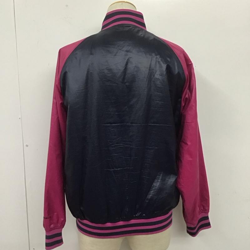 コロンビア Columbia ジャケット、上着 ジャンパー、ブルゾン S ロゴ、文字 桃 / ピンク / pink X 紺 / ネイビー / navy メンズ USED 古着 中古 10108377