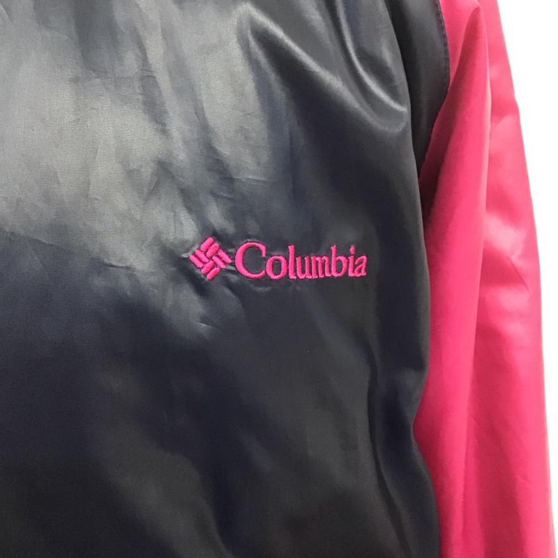 コロンビア Columbia ジャケット、上着 ジャンパー、ブルゾン S ロゴ、文字 桃 / ピンク / pink X 紺 / ネイビー / navy メンズ USED 古着 中古 10108377