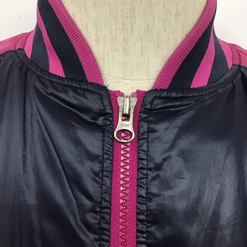 コロンビア Columbia ジャケット、上着 ジャンパー、ブルゾン S ロゴ、文字 桃 / ピンク / pink X 紺 / ネイビー / navy メンズ USED 古着 中古 10108377
