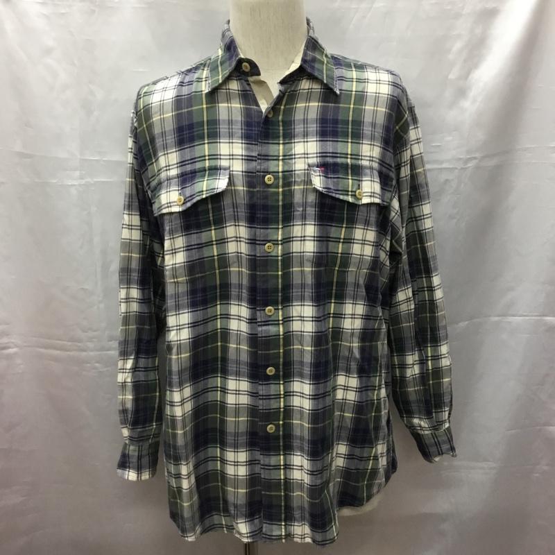 トミーヒルフィガー TOMMY HILFIGER シャツ、ブラウス 長袖 長袖シャツ カラーシャツ ポケットシャツ 長袖カットソー チェックシャツ S メンズ USED 古着 中古 10108519