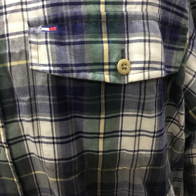 トミーヒルフィガー TOMMY HILFIGER シャツ、ブラウス 長袖 長袖シャツ カラーシャツ ポケットシャツ 長袖カットソー チェックシャツ S メンズ USED 古着 中古 10108519