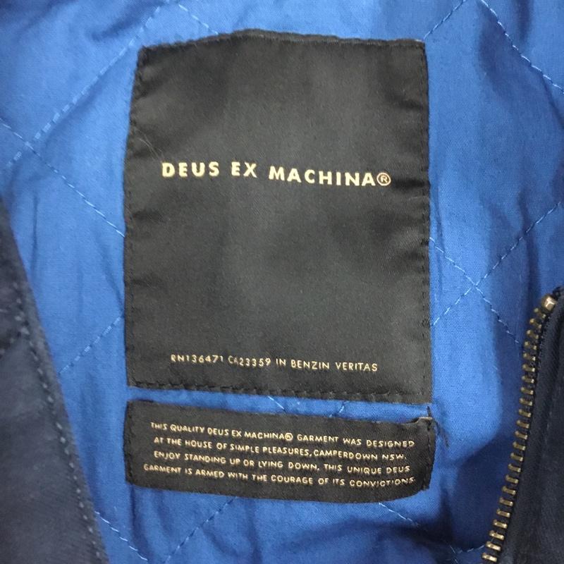 デウスエクスマキナ DEUS EX MACHINA ジャケット、上着 ジャケット、ブレザー jmf86532 フライトジャケット アウター ジップアップジャケット カジュアルジャケット XS ロゴ、文字 紺 / ネイビー / navy メンズ USED 古着 中古 10108715