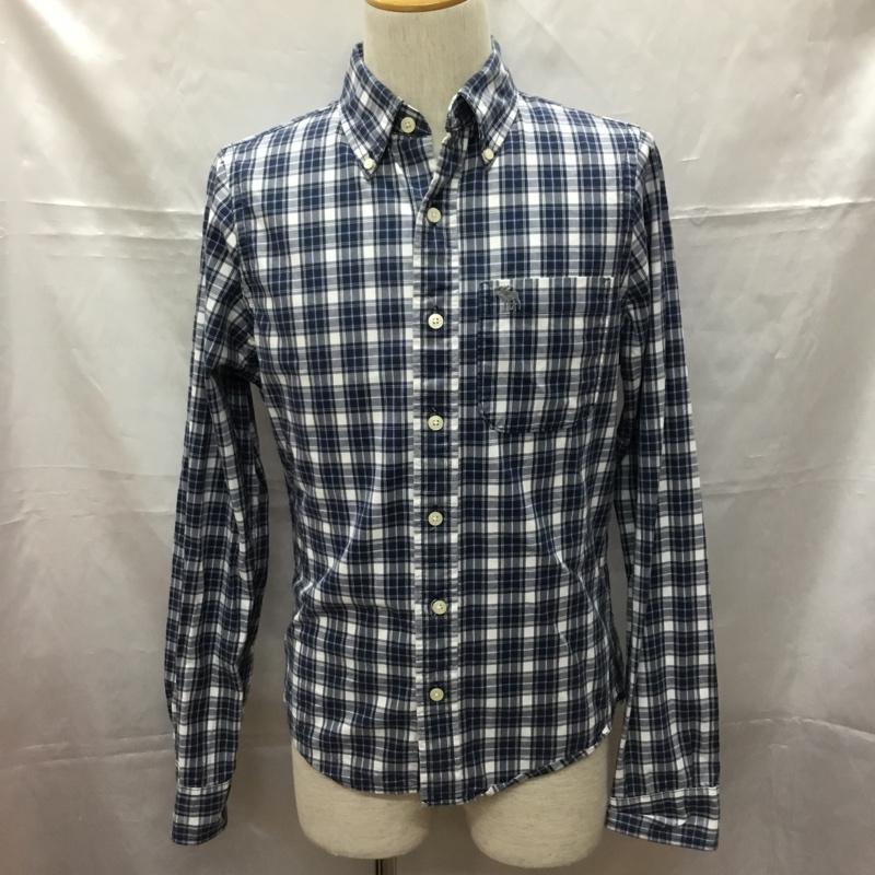 アバクロンビーアンドフィッチ ABERCROMBIE&FITCH シャツ、ブラウス 長袖 長袖シャツ カラーシャツ ポケットシャツ ボタンダウンシャツ チェックシャツ S メンズ USED 古着 中古 10108805