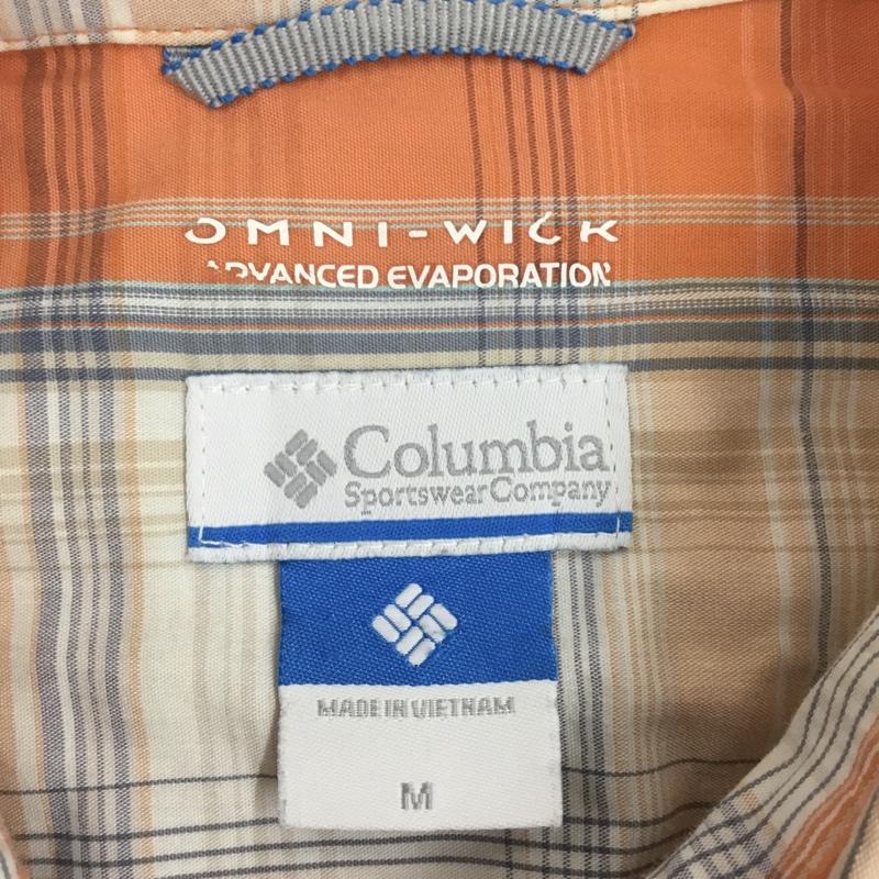 コロンビア Columbia シャツ、ブラウス 半袖 半袖シャツ カラーシャツ 半袖カットソー チェックシャツ M メンズ USED 古着 中古 10108954