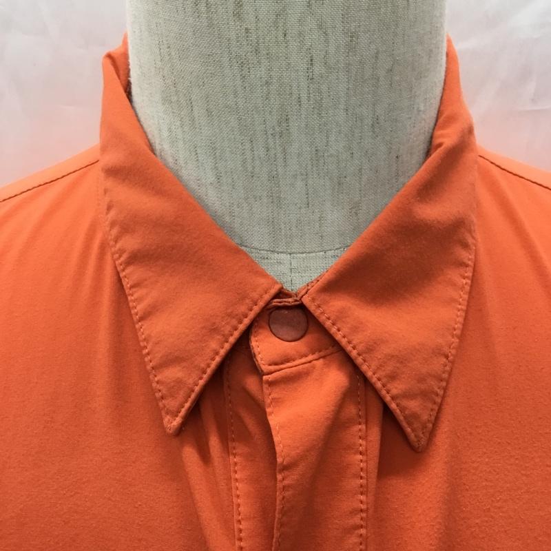 コロンビア Columbia シャツ、ブラウス 半袖 無地 橙 / オレンジ / orange メンズ USED 古着 中古 10108972