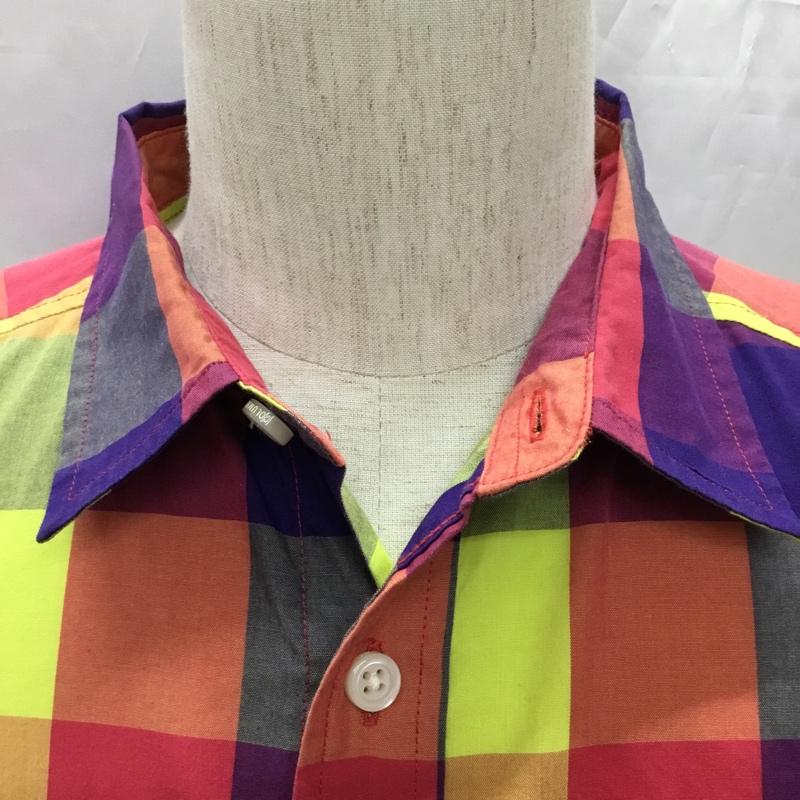 コロンビア Columbia シャツ、ブラウス 半袖 半袖シャツ カラーシャツ 半袖カットソー チェックシャツ M メンズ USED 古着 中古 10109002