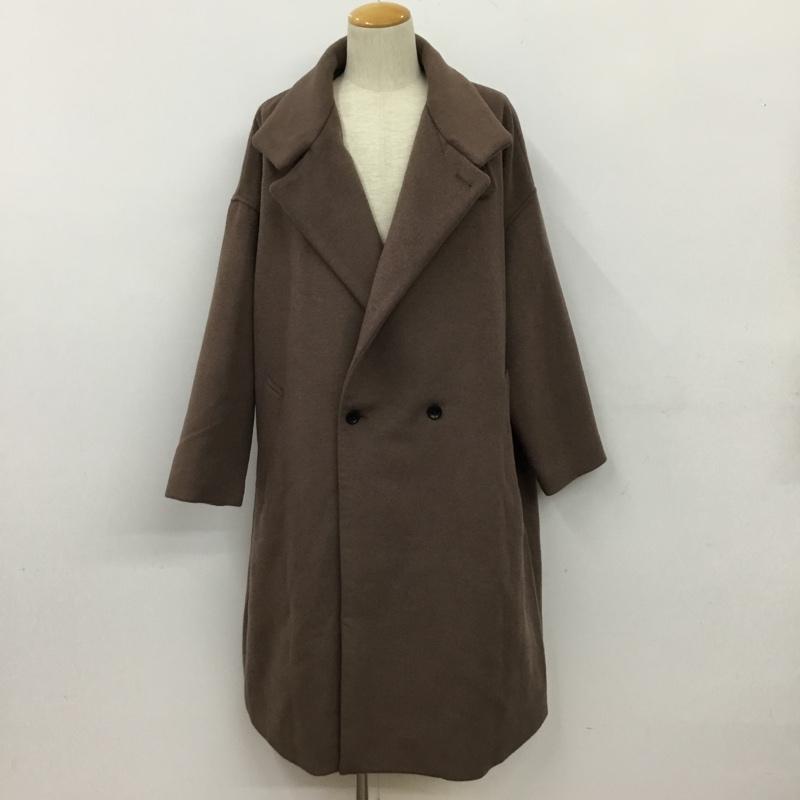 ハレ HARE コート コート一般 HA030211AD マルチWAYウールダブルコート L 無地 茶 / ブラウン / brown メンズ USED 古着 中古 10109046