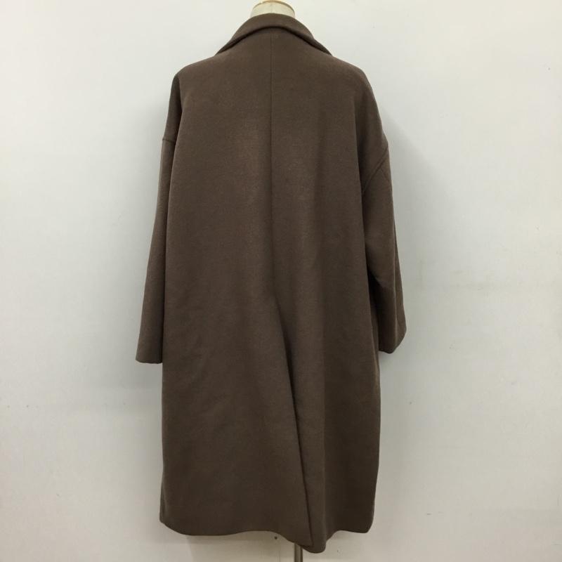 ハレ HARE コート コート一般 HA030211AD マルチWAYウールダブルコート L 無地 茶 / ブラウン / brown メンズ USED 古着 中古 10109046
