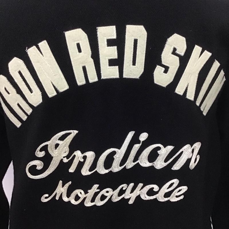 インディアンモトサイクル Indian Motocycle ジャケット、上着 ジャンパー、ブルゾン ｍ17222 ジップアップジャケット カットオフ アウター カラージャケット 38 無地 紺 / ネイビー / navy メンズ USED 古着 中古 10109137
