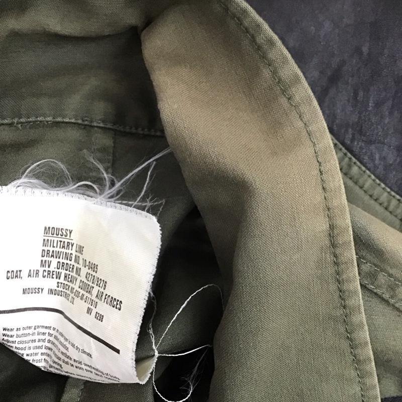 マウジー MOUSSY ジャケット、上着 ジャケット、ブレザー 0104AW30-5700 袖レザー 1 無地 黒 / ブラック / black X カーキ / カーキ / khaki レディース USED 古着 中古 10109259