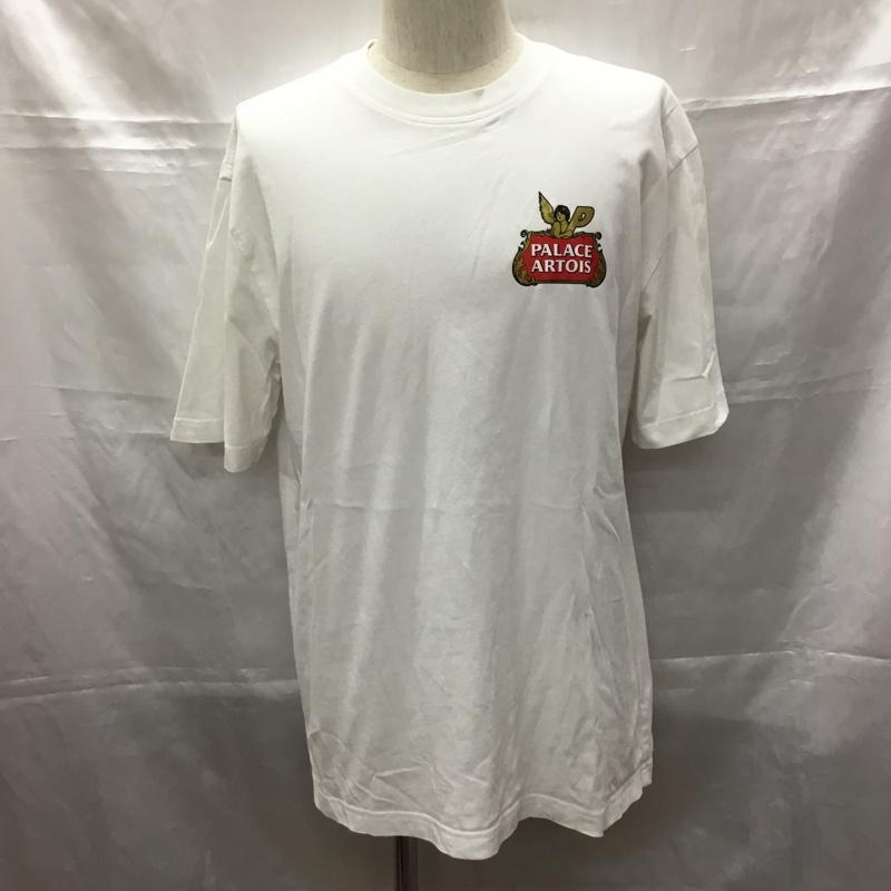 パレス PALACE Tシャツ 半袖 半袖カットソー プリントTシャツ クルーネックカットソー L プリント 白 / ホワイト / white メンズ USED 古着 中古 10109293