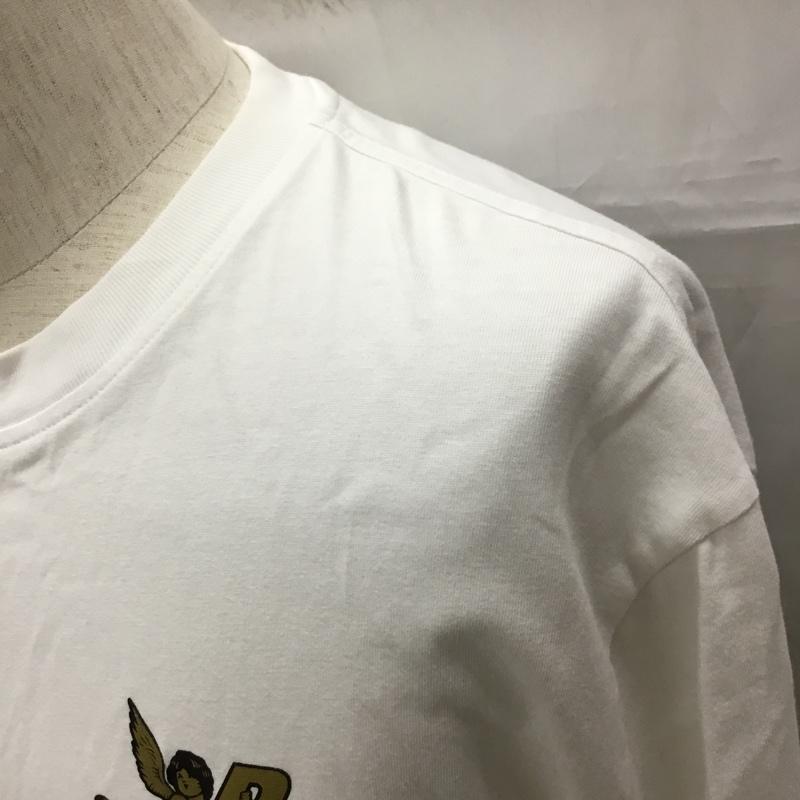 パレス PALACE Tシャツ 半袖 半袖カットソー プリントTシャツ クルーネックカットソー L プリント 白 / ホワイト / white メンズ USED 古着 中古 10109293