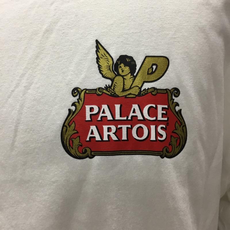 パレス PALACE Tシャツ 半袖 半袖カットソー プリントTシャツ クルーネックカットソー L プリント 白 / ホワイト / white メンズ USED 古着 中古 10109293