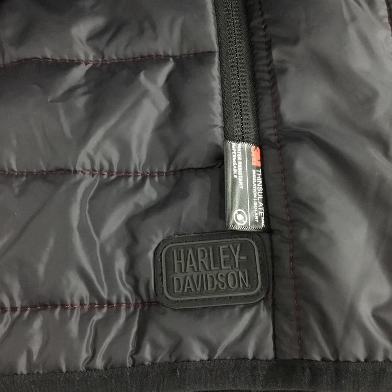ハーレーダビッドソン Harley-Davidson ジャケット、上着 ジャケット、ブレザー ジップアップジャケット ジャンパー ノーカラージャケット カジュアルジャケット アウター XXL 無地 黒 / ブラック / black メンズ USED 古着 中古 10109372