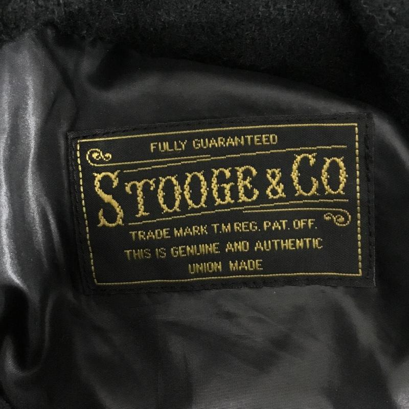ストーギーアンドコー STOOGE&CO ジャケット、上着 ジャンパー、ブルゾン ジップアップジャケット ジャンパー ジャケット カジュアルジャケット アウター S 無地 黒 / ブラック / black メンズ USED 古着 中古 10109399