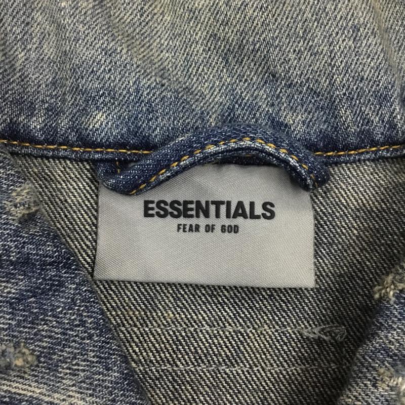 エッセンシャルズ ESSENTIALS ジャケット、上着 ジャケット、ブレザー デニムジャケット Gジャン カジュアルジャケット アウター M 無地 インディゴ / インディゴ / Indigo メンズ USED 古着 中古 10109448
