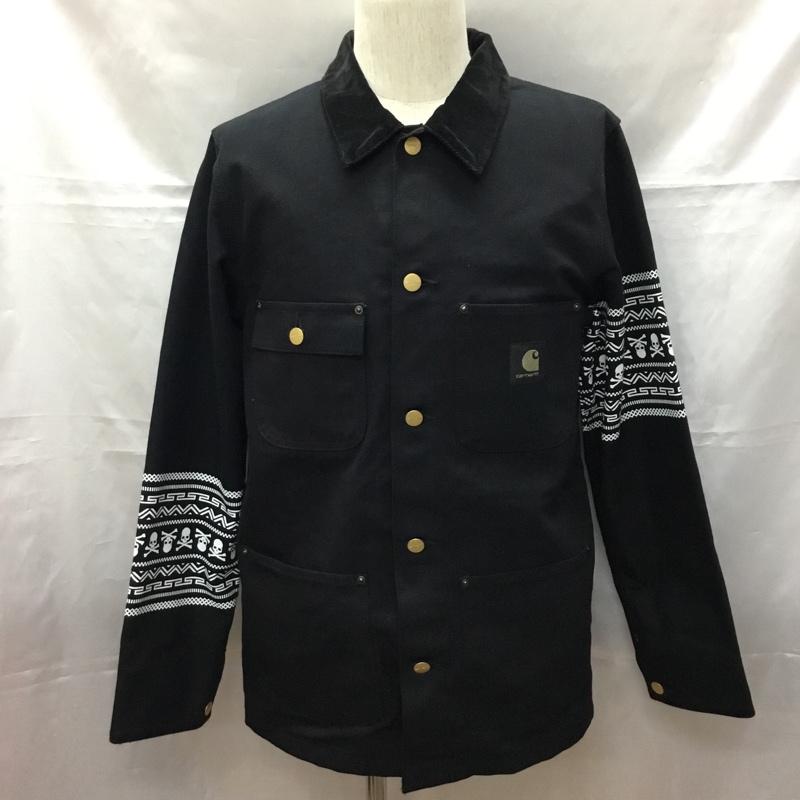 マスターマインド mastermind JAPAN ジャケット、上着 ジャケット、ブレザー 92010011101131 CarharttWIP コラボ WorkShirtJacket ワークシャツジャケット Gジャン M ロゴ、文字 黒 / ブラック / black メンズ USED 古着 中古 10109449