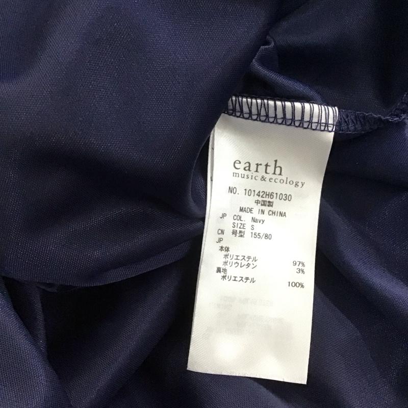 アースミュージックアンドエコロジー earth music&ecology ワンピース ひざ丈スカート 10142H61030 半袖 S  紺 / ネイビー / navy レディース USED 古着 中古 10109654