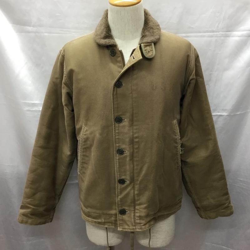 バズリクソンズ Buzz Rickson s ジャケット、上着 ジャケット、ブレザー N-1 デッキジャケット S ロゴ、文字 茶 / ブラウン / brown メンズ USED 古着 中古 10109682
