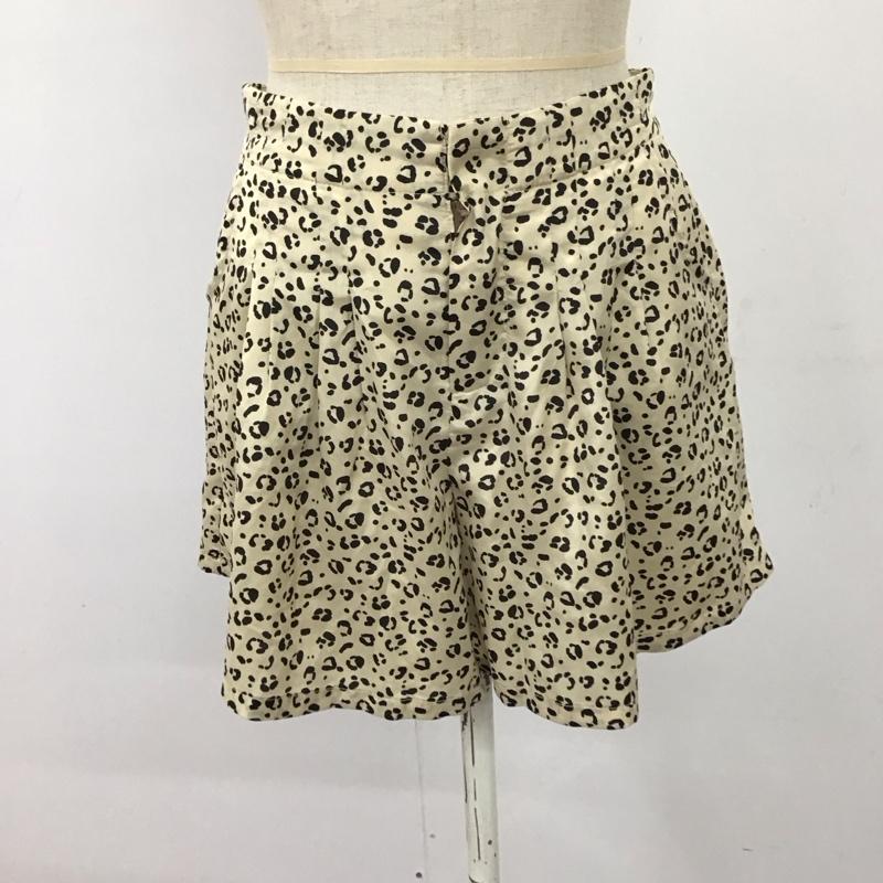 ローリーズファーム LOWRYS FARM パンツ ショートパンツ キュロット FREE ヒョウ柄・レオパード柄 ベージュ / ベージュ / beige X 黒 / ブラック / black レディース USED 古着 中古 10114069