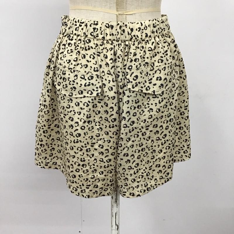 ローリーズファーム LOWRYS FARM パンツ ショートパンツ キュロット FREE ヒョウ柄・レオパード柄 ベージュ / ベージュ / beige X 黒 / ブラック / black レディース USED 古着 中古 10114069