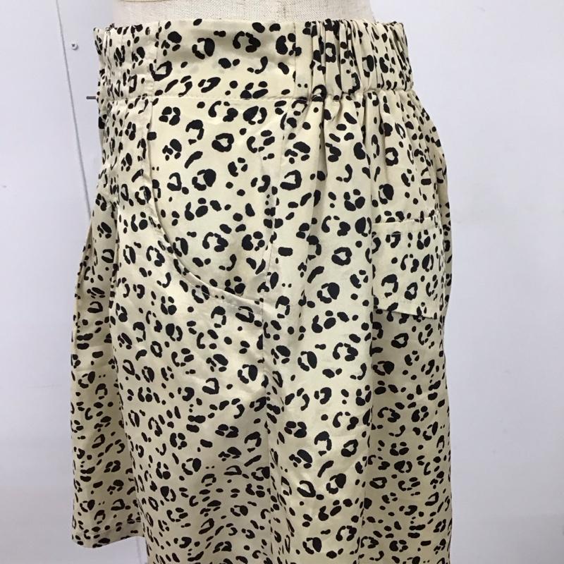 ローリーズファーム LOWRYS FARM パンツ ショートパンツ キュロット FREE ヒョウ柄・レオパード柄 ベージュ / ベージュ / beige X 黒 / ブラック / black レディース USED 古着 中古 10114069
