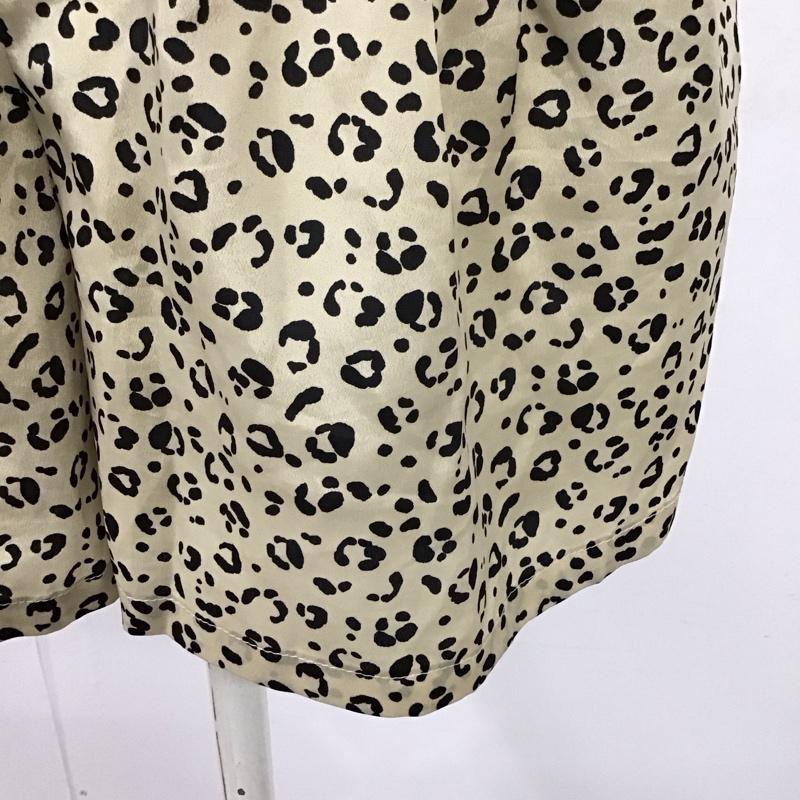 ローリーズファーム LOWRYS FARM パンツ ショートパンツ キュロット FREE ヒョウ柄・レオパード柄 ベージュ / ベージュ / beige X 黒 / ブラック / black レディース USED 古着 中古 10114069