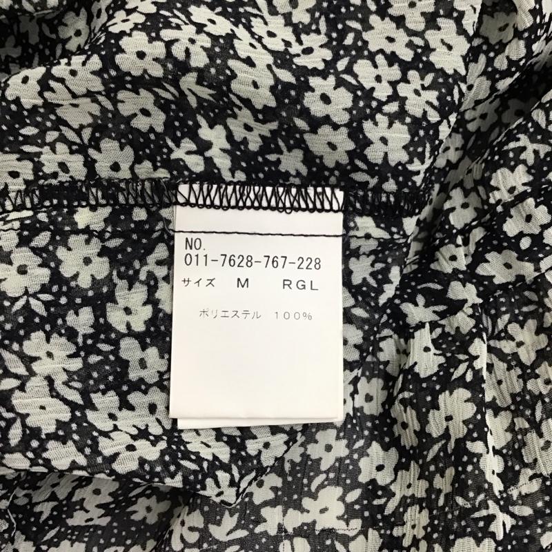 ページボーイ PAGEBOY ワンピース ミニスカート チュニック ドロスト M 花柄 黒 / ブラック / black X ベージュ / ベージュ / beige レディース USED 古着 中古 10114071
